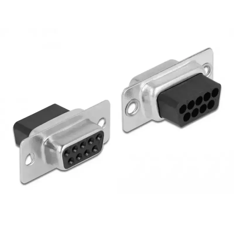 Kit de montaje D-Sub 9 polos conector hembra a RJ12 6P/6C DeLOCK 66759