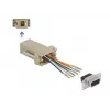 Kit de montaje D-Sub 9 polos conector hembra a RJ12 6P/6C DeLOCK 66759