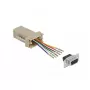 Kit de montaje D-Sub 9 polos conector hembra a RJ12 6P/6C DeLOCK 66759