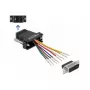 Kit de montaje D-Sub 15 pines conector macho a RJ45 conector hembra DeLOCK 66647