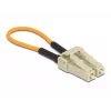 Adaptador loopback de fibra óptica DeLOCK 86930 LC OM2 multimodo beige