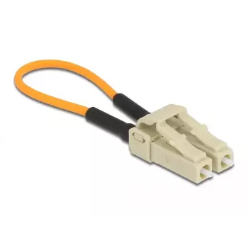 Adaptador loopback de fibra óptica DeLOCK 86930 LC OM2 multimodo beige