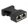 Adaptador DeLOCK D-Sub 15 pines hembra a 2 x RJ45 hembra AUI 66806