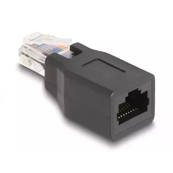 Conector de cable DeLOCK 66991 RJ45/RJ48/RJ50 negro conector macho/hembra