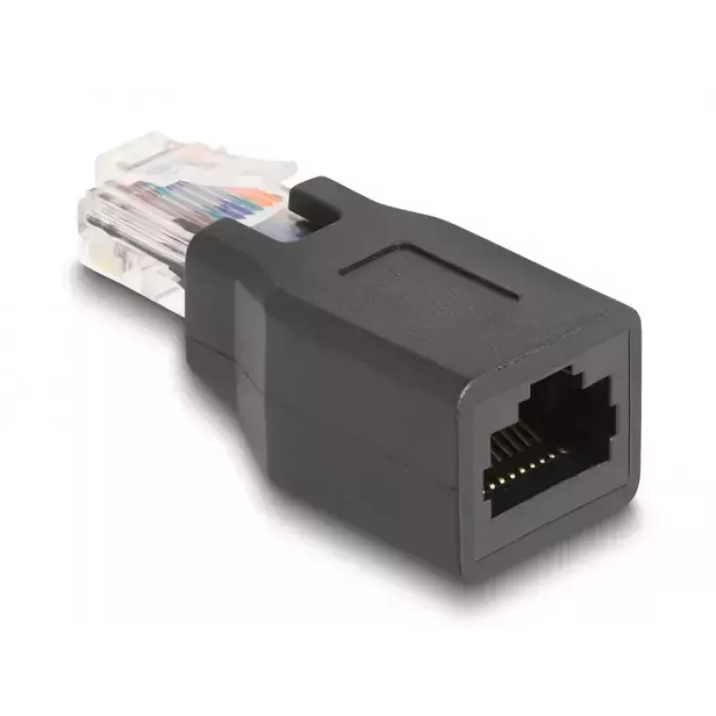 Conector de cable DeLOCK 66991 RJ45/RJ48/RJ50 negro conector macho/hembra