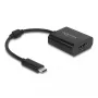 Adaptador DeLOCK USB-C a HDMI 8K HDR negro 0,15 m