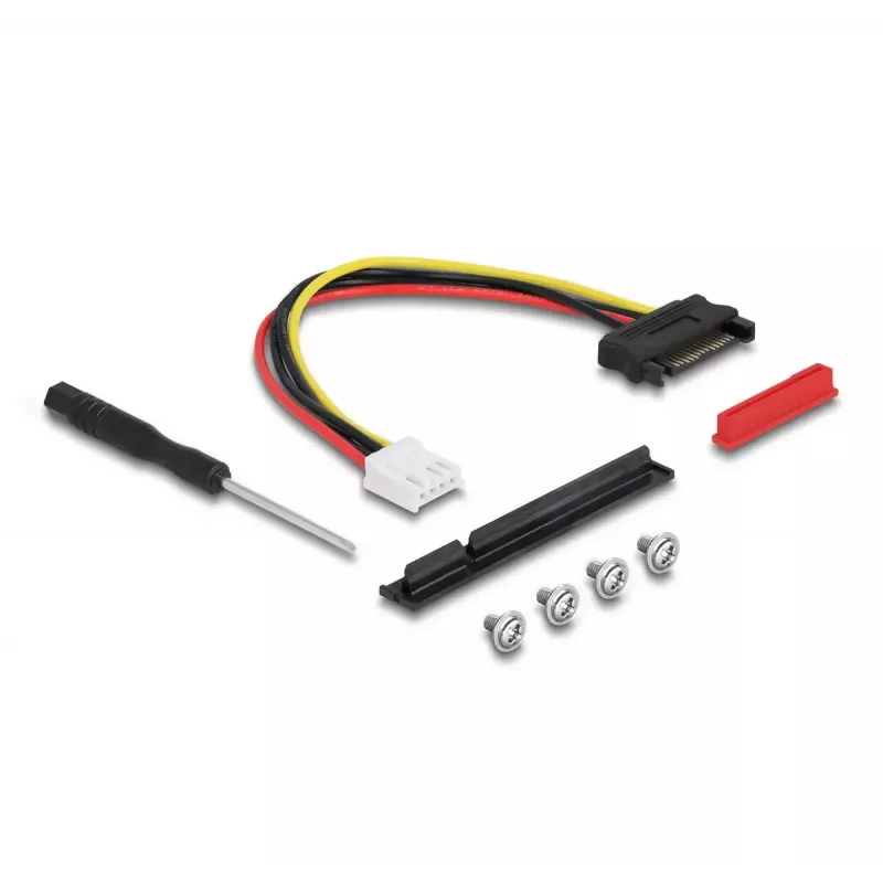 Adaptador DeLOCK M.2 Key A+E a PCIe x8 NVMe en ángulo con cable de 20 cm