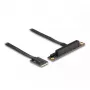 Adaptador DeLOCK M.2 Key A+E a PCIe x8 NVMe en ángulo con cable de 20 cm