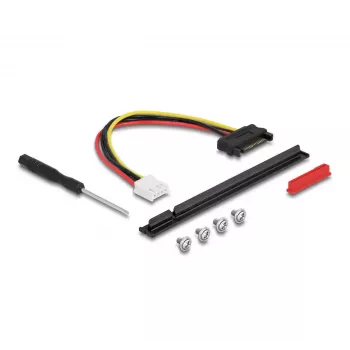 Adaptador DeLOCK M.2 Key A+E a PCIe x16 NVMe en ángulo con cable de 20 cm