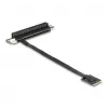 Adaptador DeLOCK M.2 Key A+E a PCIe x16 NVMe en ángulo con cable de 20 cm