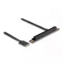 Adaptador DeLOCK M.2 Key A+E a PCIe x16 NVMe en ángulo con cable de 20 cm