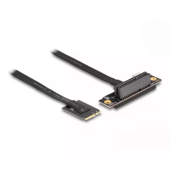 Adaptador DeLOCK M.2 Key A+E a PCIe x4 NVMe en ángulo con cable de 20 cm