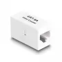 Delock 88134 Adaptador de RJ45 hembra a RJ45 hembra, Cat.6A UTP, blanco