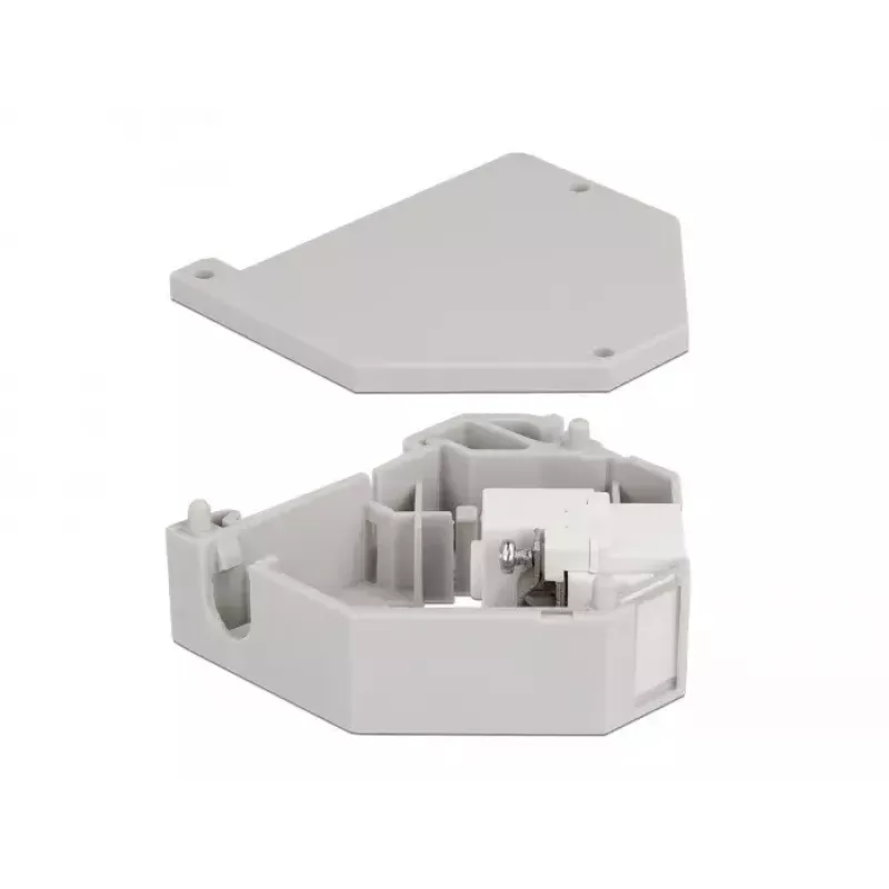 Módulo Keystone DELOCK 87159, gris/blanco, conexión hembra, conexión por borne, 60,1 × 59,4 × 21,6 mm