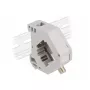 Módulo Keystone DELOCK 87160 — conector F a conector F, gris, 60,1×59,4×21,6 mm