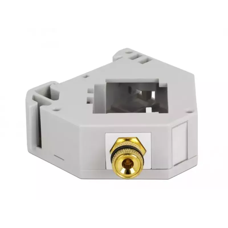 Módulo Keystone DELOCK 87162 — borne de conexión a borne de conexión, gris/blanco, 60,1 × 59,4 × 21,6 mm