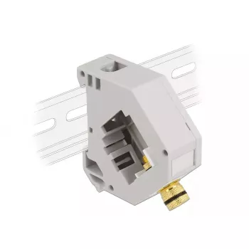 Módulo Keystone DELOCK 87162 — borne de conexión a borne de conexión, gris/blanco, 60,1 × 59,4 × 21,6 mm