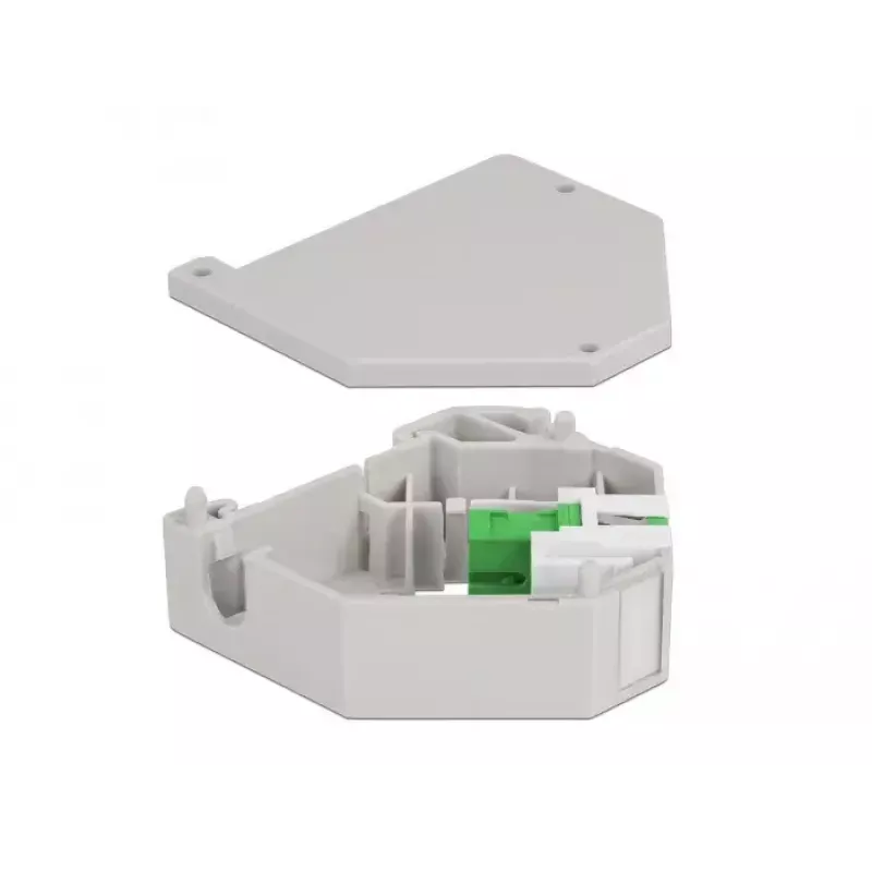 Módulo Keystone DELOCK 87165 — adaptador SC a SC, verde/gris/blanco, 60,1×59,4×21,6 mm