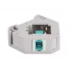 Delock 87173 Adaptador Keystone de SC Simplex a SC Simplex para carril DIN, aqua