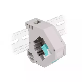Delock 87173 Adaptador Keystone de SC Simplex a SC Simplex para carril DIN, aqua