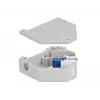 Módulo Keystone DELOCK 87189 — LC a LC dúplex, colores azul/gris/blanco, 60,1×59,4×21,6 mm