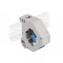 Módulo Keystone DELOCK 87189 — LC a LC dúplex, colores azul/gris/blanco, 60,1×59,4×21,6 mm