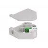 Módulo Keystone DELOCK 87192 — LC a LC dúplex, colores verde/gris/blanco, 60,1×59,4×21,6 mm