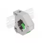 Módulo Keystone DELOCK 87192 — LC a LC dúplex, colores verde/gris/blanco, 60,1×59,4×21,6 mm
