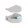 Módulo Keystone DELOCK 87194 con acoplamientos LC a LC, aqua/gris/blanco, 60,1×59,4×21,6 mm
