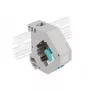 Módulo Keystone DELOCK 87194 con acoplamientos LC a LC, aqua/gris/blanco, 60,1×59,4×21,6 mm