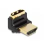 Adaptador HDMI DeLOCK conector macho a conector hembra 90° hacia arriba 8K 60 Hz metal