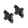 Adaptador HDMI DeLOCK hembra a hembra con fijación por tornillos 66068 negro