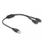 Cable DeLOCK 61061 PS/2 0,43 m 2x 6 pines Mini-DIN USB A negro