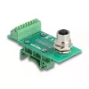 Adaptador de módulo de transferencia DeLOCK M12 8 polos codificado A conector hembra a regleta de bornes de 9 polos