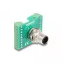 Adaptador de módulo de transferencia DeLOCK M12 17 polos codificado A conector macho a regleta de 18 polos