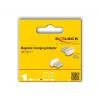 DeLOCK 66588 Cambiador de género de cable magnético USB-C dorado blanco