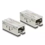 Delock 90712 adaptador acoplador RJ45 hembra a hembra, Cat.6A, metal