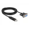 DeLOCK 67382 Adaptador serie USB 2.0 a RS-232 DB9 1,8 m
