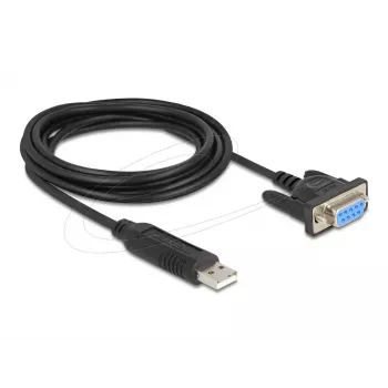 DeLOCK 67382 Adaptador serie USB 2.0 a RS-232 DB9 1,8 m