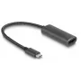 Adaptador de cable de vídeo DeLOCK 64229 0,2 m USB Type-C a HDMI negro