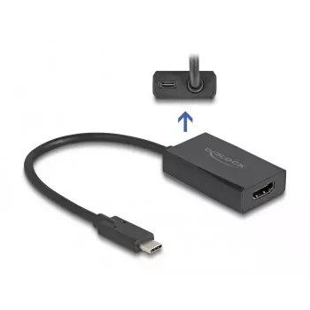 DeLOCK Adaptador HDMI hembra a USB Type-C macho 4K PD 100W