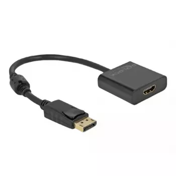 Adaptador DisplayPort 1.2 macho a HDMI hembra 4K activo DeLOCK 63585