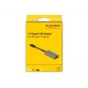 DeLOCK 66248 Adaptador de cable RJ-45 USB C gris 0,09m
