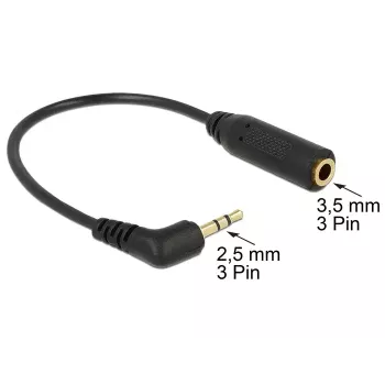 Cable de audio DeLOCK 0,175 m 2,5 mm/3,5 mm