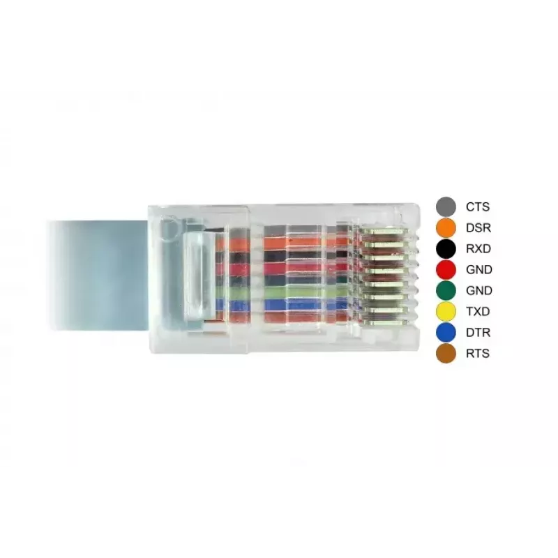 Cable serie DeLOCK 89893 USB 2.0 Type-C a RJ45 gris 1 m
