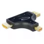 DeLOCK 64059 adaptador de monitor 3 en 1, entrada HDMI / DisplayPort / mini DisplayPort a salida HDMI, 4K 60 Hz, negro