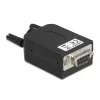 Conector de cables DeLOCK 66257 Sub-D 9 bloque de terminales de 10 polos negro