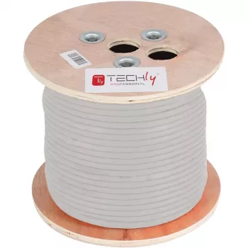 Cable de red Techly ITP-C5F-305-RIS gris 305 m Cat5e F/UTP (FTP)