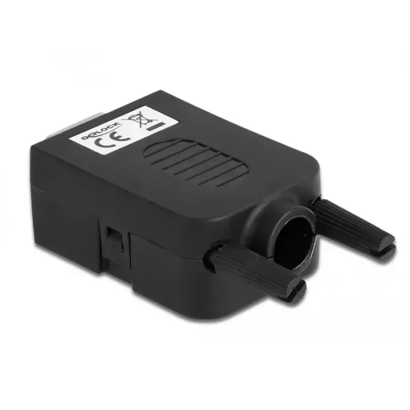 Conector de cables DeLOCK 66258 VGA 15 pines regleta de bornes de 10 pines negro
