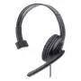 Auriculares con micrófono mono over-ear Manhattan (USB), brazo de micrófono (acolchado), envase de venta al público, diadema ajustable, mando en el cable, almohadillas, USB-A para audio y micrófono, cable 1,5 m, tres años de garantía